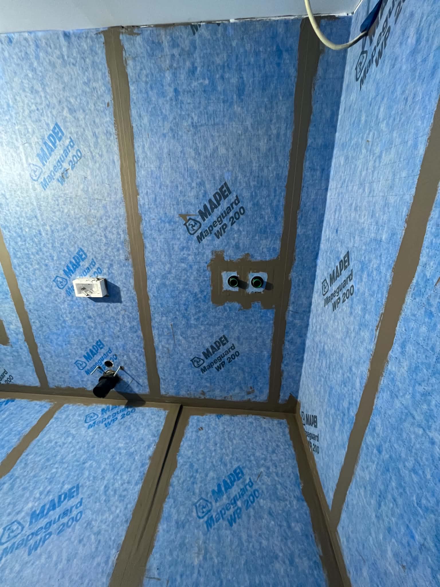 Membranarbeid i bad under oppussing